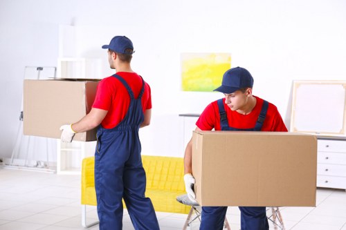 Professional team planning office relocation