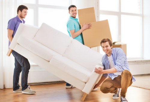 Professional removal truck in Fulham