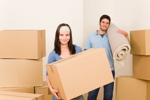 Unpacking and setting up a new office space in Fulham