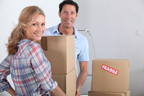 Eco-friendly furniture removal with recycling symbols